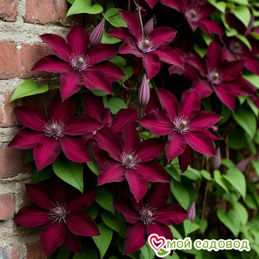 Клематис Руж Кардинал